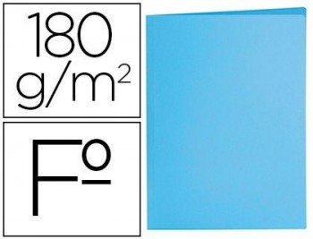 Subcarpeta liderpapel folio azul pastel 180g/m2 - pack 50 und