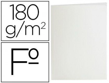 Subcarpeta liderpapel folio blanco 180g/m2 - pack 50 und