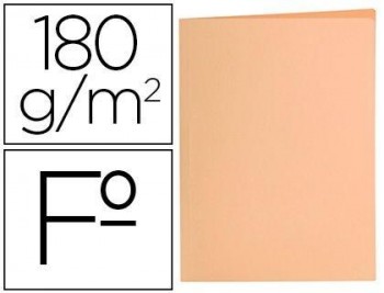 Subcarpeta liderpapel folio naranja pastel 180g/m2 - pack 50 und