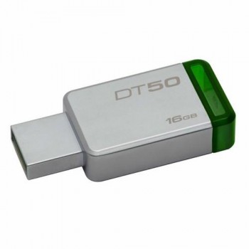 MEMORIA USB 16GB 3,0 CARCASA METÁLICA VERDE KINGSTON DATATRAVELER