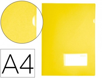 Carpeta liderpapel dossier  A4 uñero amarillo fluor opaco - pack 10 und