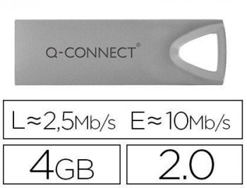 MEMORIA USB Q-CONNECT 4GB 2.0 FLASH PREMIUM