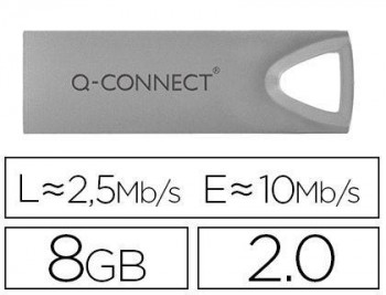 MEMORIA USB Q-CONNECT 8GB 2.0 FLASH PREMIUM