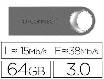 MEMORIA USB Q-CONNECT 64GB 3.0 FLASH PREMIUM