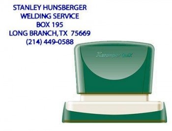 Sello x'stamper quix personalizable color azul medidas 24x49 mm q-12
