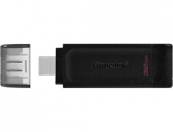 MEMORIA USB KENGSTON 32GB DATA TRAVELER TIPO C COLOR NEGRO