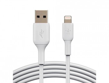 CABLE LIGHTNING BELKIN CAA001BT2MWH A USB-A BOOST CHARGE LONGITUD 2 M COLOR BLANCO