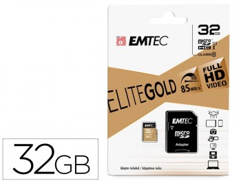 TARJETA SD MICRO EMTEC 32GB CLASS 10 CON ADAPTADOR