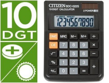Calculadora citizen sobremesa sdc-022 s 10 digitos