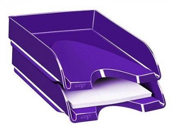 Bandeja sobremesa cep plastico violeta 257x348x66 mm