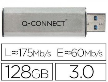 MEMORIA USB Q-CONNECT 128GB 3.0 FLASH