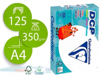 A4 350GR CLAIREFONTAINE DCP PAQUETE 125HOJAS