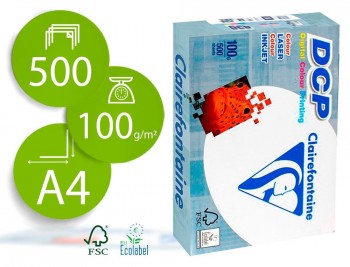 A4 100GR CLAIREFONTAINE DCP PAQUETE 500HOJAS