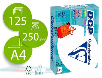 A4 250GR CLAIREFONTAINE DCP PAQUETE 125HOJAS