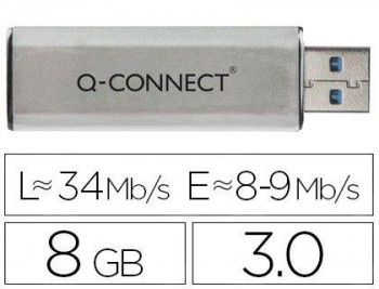 MEMORIA USB Q-CONNECT 8 GB 3.0 FLASH