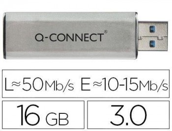 MEMORIA USB Q-CONNECT 16 GB 3.0 FLASH