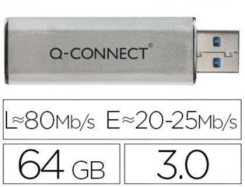 MEMORIA USB Q-CONNECT 64GB 3.0 FLASH