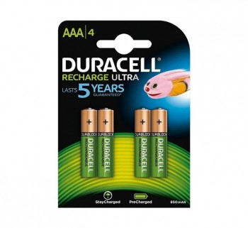 BLISTER 4 PILAS DURACELL REC. STAYCHARGE AAA