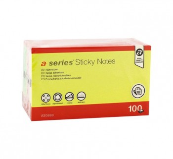 BLOC NOTAS A-SERIES STICKY 75X125 NEON AS0888