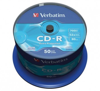 VERBATIM BOBINA 50 CD-R 700MB 80MIN EX.PROT
