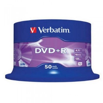 DVD +R 4.7GB 16X BOBINA 50 UNIDADES ADVANCED AZO VERBATIM