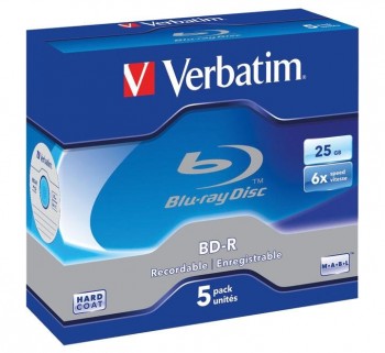 VERBATIM PACK 5U BD-R BLUE-RAY 25GB 43715