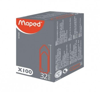 C.100U CLIPS COLORES MAPED 32MM 321620