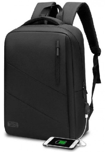 Mochila Subblim City Backpack para Portátiles hasta 15.6\c/ Puerto USB/ negro